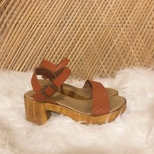 Topshop 70s Wooden Sandals